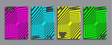 Yaratıcı renkli kapak. Kapak tasarımı.