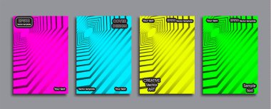 Yaratıcı renkli kapak. Kapak tasarımı.