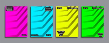 Yaratıcı renkli kapak. Kapak tasarımı.