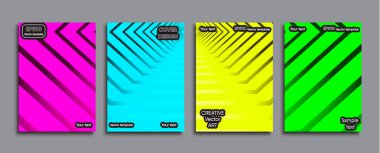 Yaratıcı renkli kapak. Kapak tasarımı.