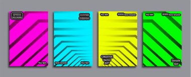 Yaratıcı renkli kapak. Kapak tasarımı.