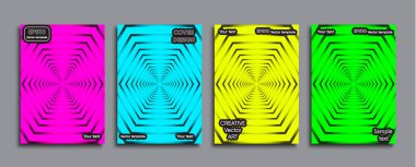 Yaratıcı renkli kapak. Kapak tasarımı.