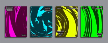 Yaratıcı renkli kapak. Kapak tasarımı.