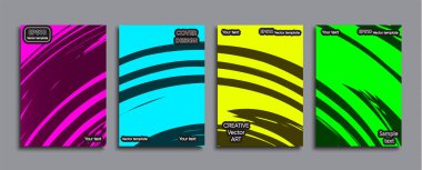 Yaratıcı renkli kapak. Kapak tasarımı.