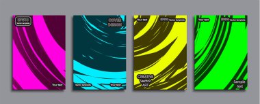 Yaratıcı renkli kapak. Kapak tasarımı.