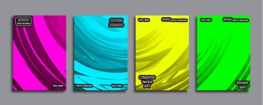 Yaratıcı renkli kapak. Kapak tasarımı.