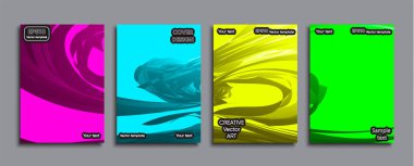 Yaratıcı renkli kapak. Kapak tasarımı.