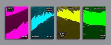 Yaratıcı renkli kapak. Kapak tasarımı.