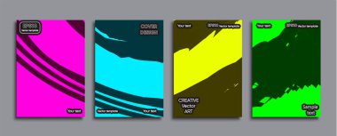 Yaratıcı renkli kapak. Kapak tasarımı.