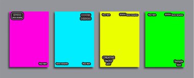 Yaratıcı renkli kapak. Kapak tasarımı.