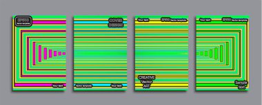 Yaratıcı renkli kapak. Kapak tasarımı.