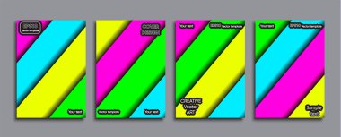 Yaratıcı renkli kapak. Kapak tasarımı.