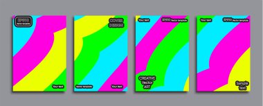 Yaratıcı renkli kapak. Kapak tasarımı.