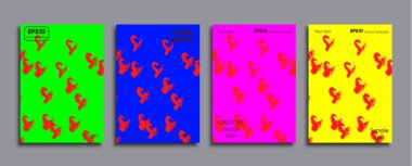 Yaratıcı renkli kapak. Kapak tasarımı.