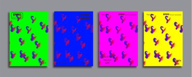 Yaratıcı renkli kapak. Kapak tasarımı.