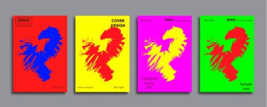 Yaratıcı renkli kapak. Kapak tasarımı.