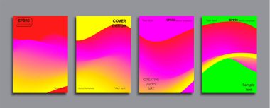 Yaratıcı renkli kapak. Kapak tasarımı.