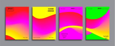 Yaratıcı renkli kapak. Kapak tasarımı.