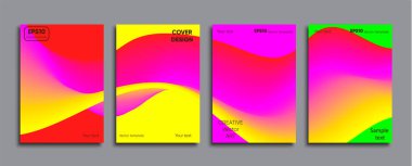 Yaratıcı renkli kapak. Kapak tasarımı.