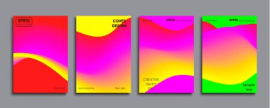 Yaratıcı renkli kapak. Kapak tasarımı.