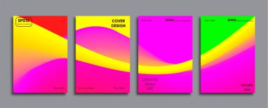 Yaratıcı renkli kapak. Kapak tasarımı.