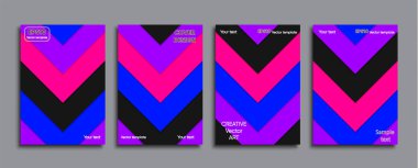 Yaratıcı renkli kapak. Kapak tasarımı.