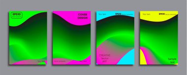 Yaratıcı renkli kapak. Kapak tasarımı.