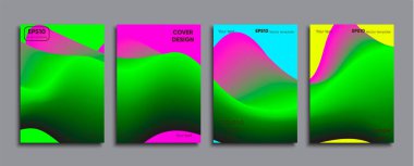 Yaratıcı renkli kapak. Kapak tasarımı.
