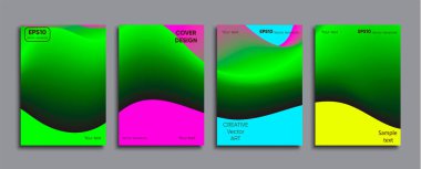 Yaratıcı renkli kapak. Kapak tasarımı.