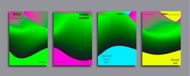 Yaratıcı renkli kapak. Kapak tasarımı.