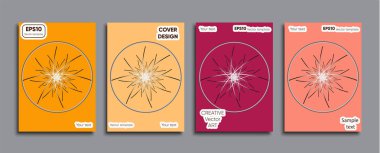 Yaratıcı renkli kapak. Kapak tasarımı.