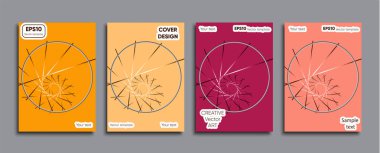 Yaratıcı renkli kapak. Kapak tasarımı.