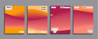 Yaratıcı renkli kapak. Kapak tasarımı.