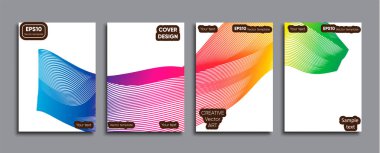 Yaratıcı renkli kapak. Kapak tasarımı.