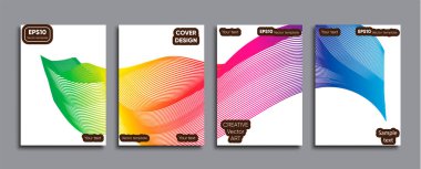 Yaratıcı renkli kapak. Kapak tasarımı.