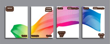 Yaratıcı renkli kapak. Kapak tasarımı.