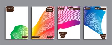 Yaratıcı renkli kapak. Kapak tasarımı.