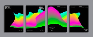 Yaratıcı renkli kapak. Kapak tasarımı.