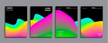 Yaratıcı renkli kapak. Kapak tasarımı.