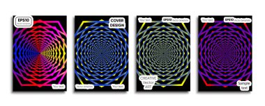 Yaratıcı renkli kapak. Kapak tasarımı.