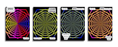 Yaratıcı renkli kapak. Kapak tasarımı.