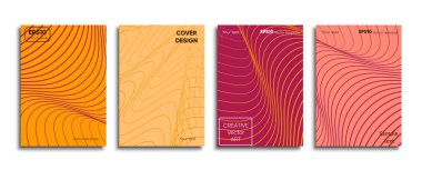 Yaratıcı renkli kapak. Kapak tasarımı.