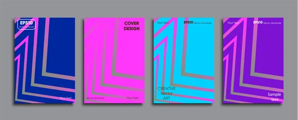 Creative Colored Cover Cover Design — Stock Vector