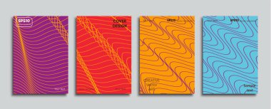 Yaratıcı renkli kapak. Kapak tasarımı.