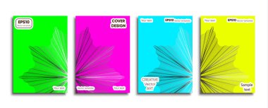 Yaratıcı renkli kapak. Kapak tasarımı.