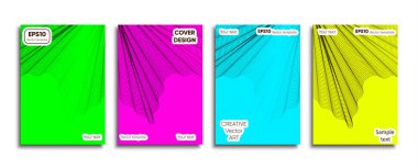 Yaratıcı renkli kapak. Kapak tasarımı.