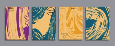 Yaratıcı renkli kapak. Kapak tasarımı.