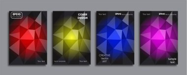 Yaratıcı renkli kapak. Kapak tasarımı.