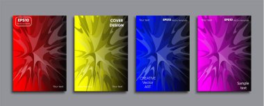 Yaratıcı renkli kapak. Kapak tasarımı.