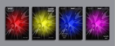 Yaratıcı renkli kapak. Kapak tasarımı.